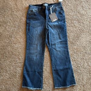 Democracy High Rise Cropped Itty Bitty Flare in Size 10 NWT